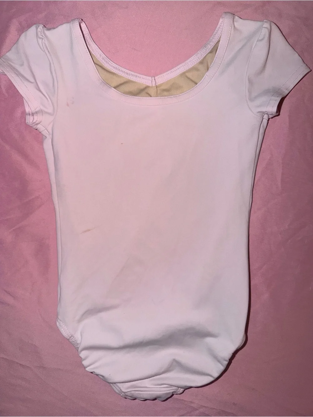Danskin Now Pale Pink Short Sleeve Dance Leotard